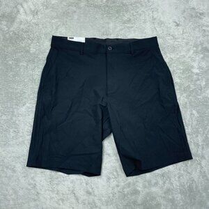 Greg Norman Mens Stretch Short Size 32 Black Nylon Spandex Blend a1336